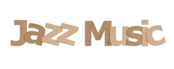 zazz music text in white background