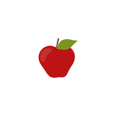 illustration apple fruit logo