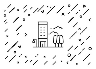 City Building Icon Concept