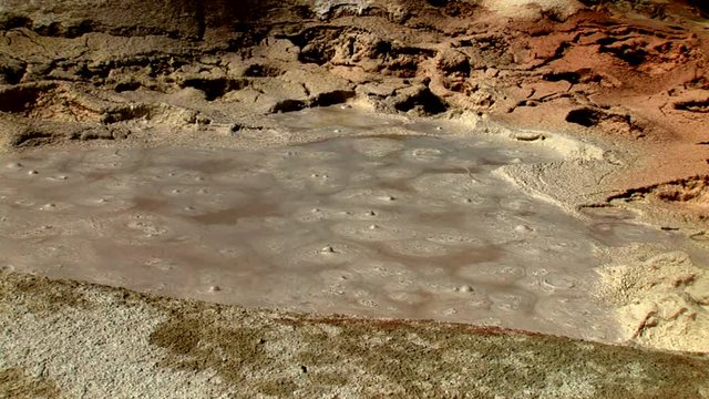 Bubbling Geyser Mud