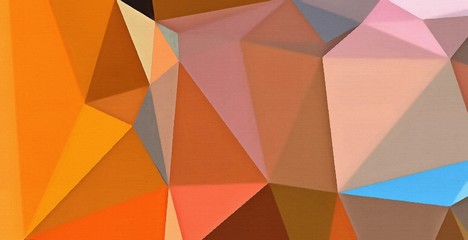 Obraz premium Abstract polygonal background. Triangles texture. Geometric modern art. Futuristic simple painting on canvas. Pattern for design. Backdrop template. Low poly concept artwork. Decorative elements. 