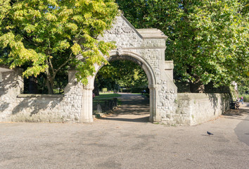 Fototapeta na wymiar Stone Archway, Maidstone, Kent