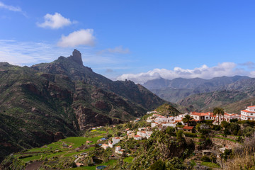 Cityscape view of Tejeda, Spain