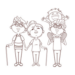 grandparents and grandson