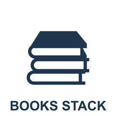 Books Stack Vector Icon Eps10