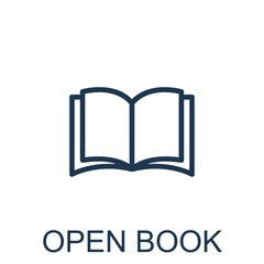 Open Book Vector Icon Eps10