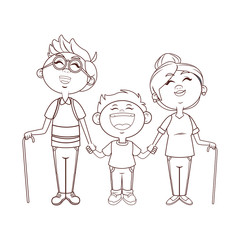 grandparents and grandson