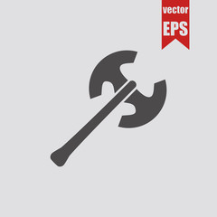 Viking ax icon.Vector illustration.	