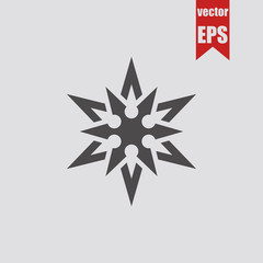 Shuriken icon.Vector illustration.	