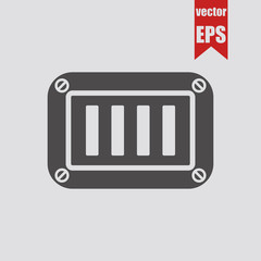 Ventilation icon.Vector illustration.	