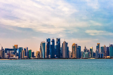 Fototapeta premium Doha citi view. Qatar.