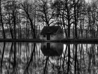 old house on the lake