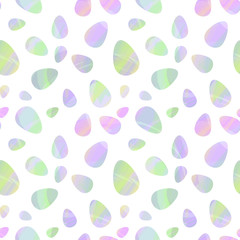 Bright seamless vector pattern with Easter eggs.Pattern on white background