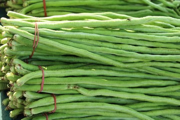 Long bean for cooking at street food