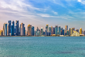Obraz premium Doha citi view. Qatar.