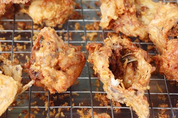 Fried chicken is delicious in street food