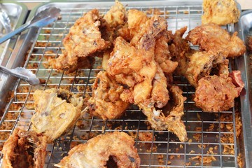 Fried chicken is delicious in street food