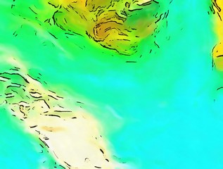 Abstraction painted in oil. Colorful texture background. Multicolored wallpaper graphic design. Pattern for creating artworks and prints.