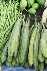 luffa acutangula for cooking at street food