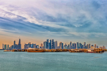 Fototapeta premium Doha citi view. Qatar.