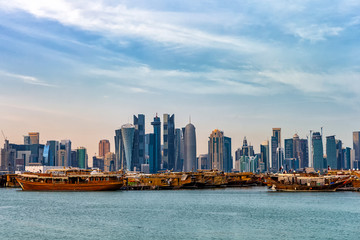 Fototapeta na wymiar Doha citi view. Qatar.