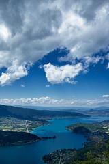 Clouds above the hills of Annecy, France