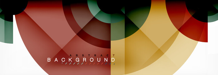 Geometric circle abstract background, creative geometric wallpaper.