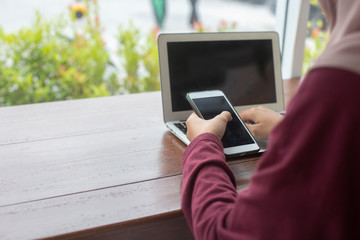 online payments app smartphone in coffee shop:Transaction with financial security systems:communication commerce with technology electronic digital market mobile,transaction shopping with cellphone