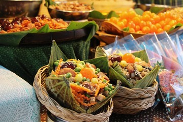 Zongzi chinese food or sticky rice dumpling