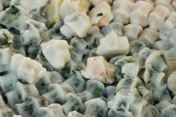 Steamed dumpling stuffed with garlic chives delicious