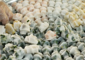 Steamed dumpling stuffed with garlic chives delicious