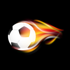 Soccer ball vector illustration.
