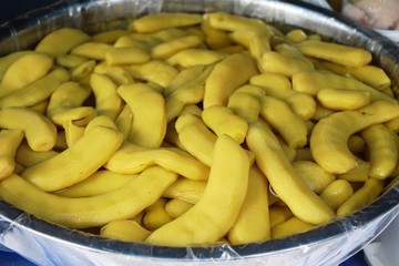 Pickled tamarind is delicious at street food