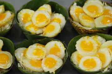 Quail eggs is delicious in street food