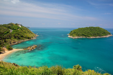 Tropical sea scenery on viewpoint phuket thailand