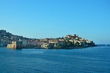 Obraz premium Italy-view on the town Portoferraio on the island of Elba