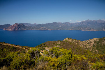 Beautiful coast in the north of Corse
