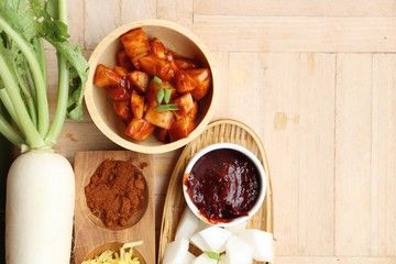 Kimchi of korean food traditional is delicious