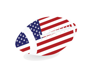 USA flag ball. vector illustration
