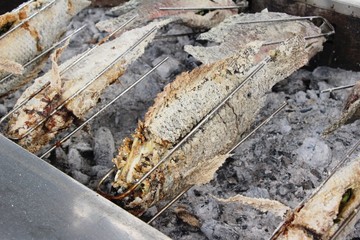 Grilled fish is delicious at street food