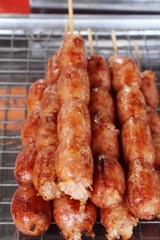 grilled sausage asia delicious at street food