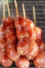 grilled sausage asia delicious at street food