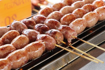 grilled sausage asia delicious at street food