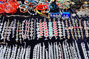 women's jewelry laid out on the table