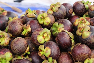 Mangosteen fruit is delicious at street food