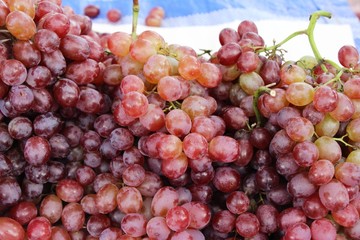 Fresh fruit grapes delicious at street food