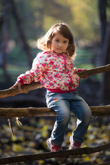 little girl in the park