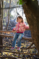 little girl in the park