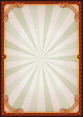 Vintage Blank Circus Poster Sign/ Illustration of retro and vintage circus poster background, with empty space and grunge texture for arts festival events and entertainment background - 249569073