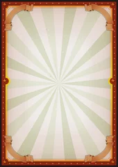  Vintage Blank Circus Poster Sign/ Illustration of retro and vintage circus poster background, with empty space and grunge texture for arts festival events and entertainment background © benchart